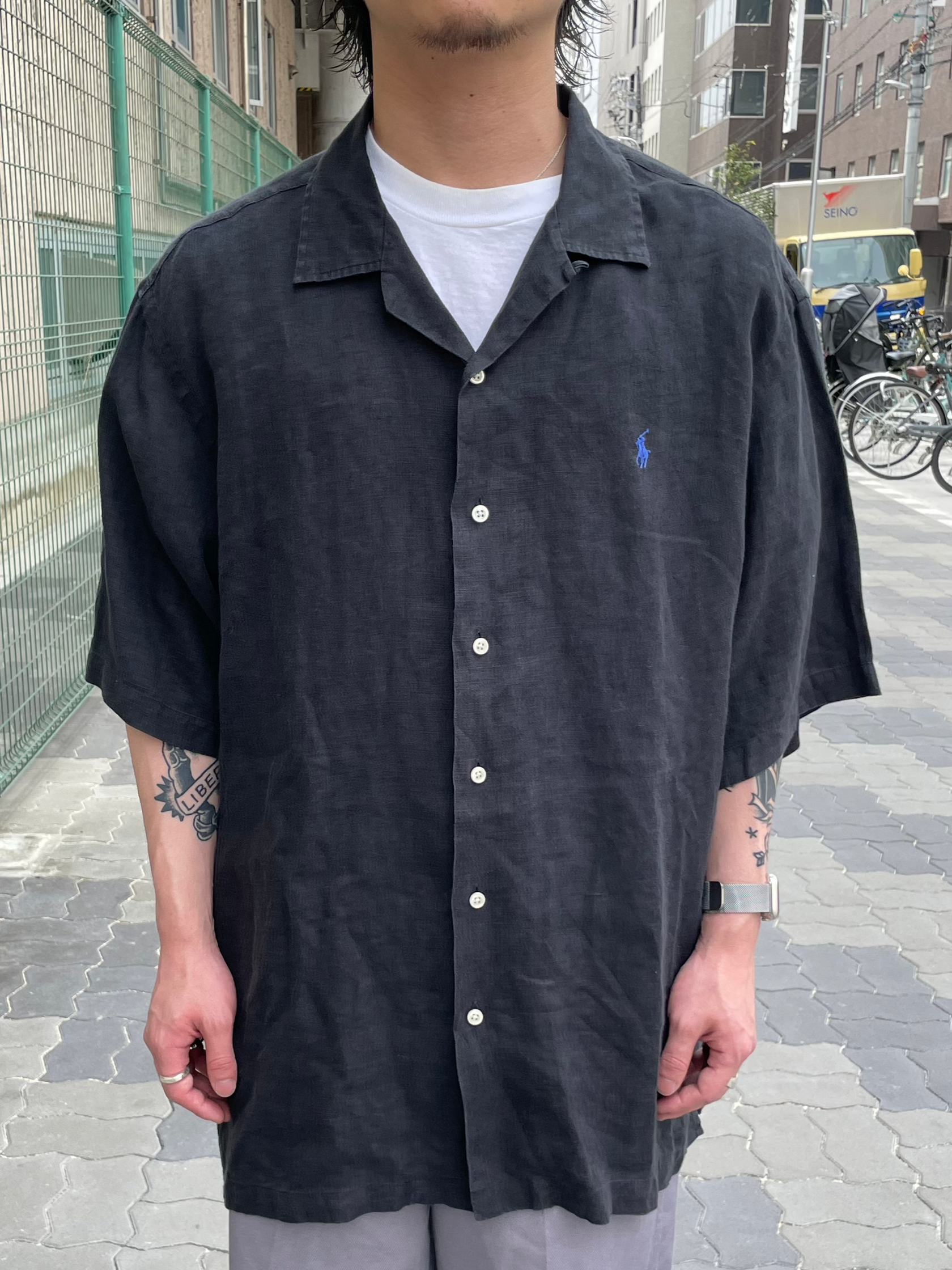 90's RALPH LAUREN「CALDWELL」オープンカラーシャツ