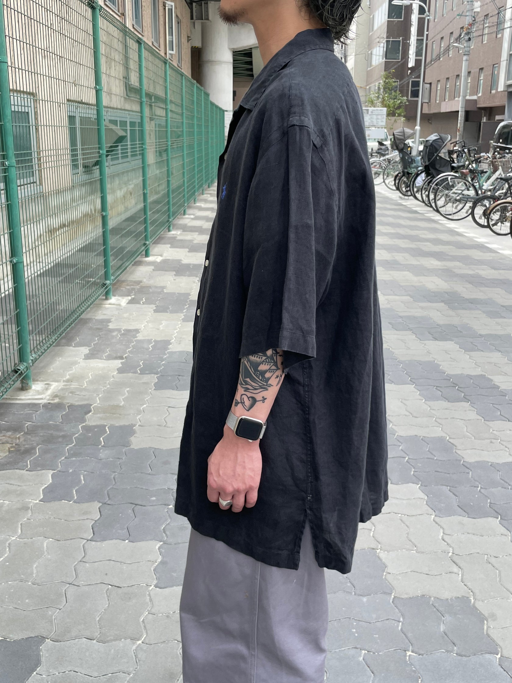 90's RALPH LAUREN「CALDWELL」オープンカラーシャツ