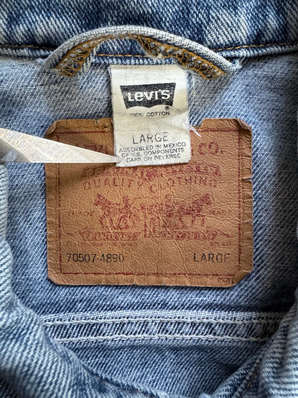 90's LEVI’S「70507-4890」デニムジャケット