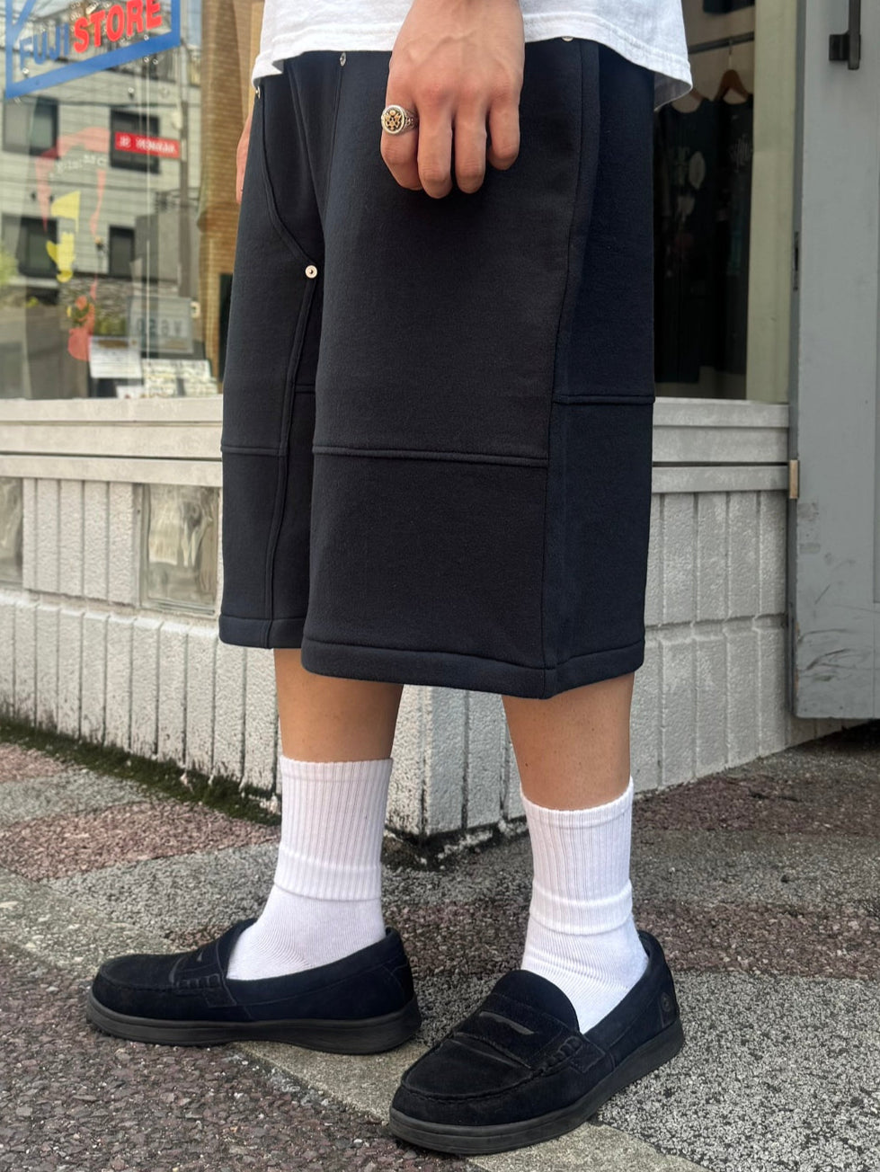 REMAKE SWEATS DOUBLE KNEE SHORTS