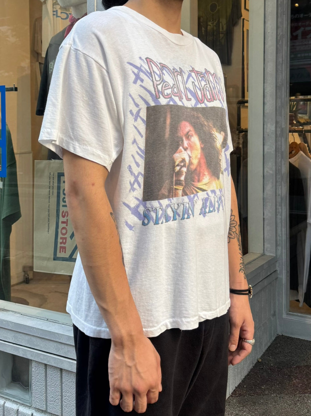 90's PEARL JAM「STAYIN'ALIVE」バンドTシャツ