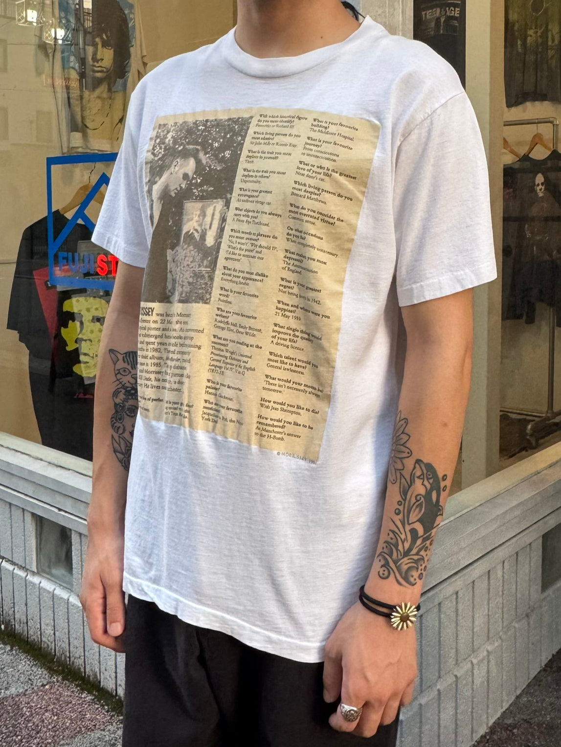 90's MORRISSEY 「interview design」バンドTシャツ