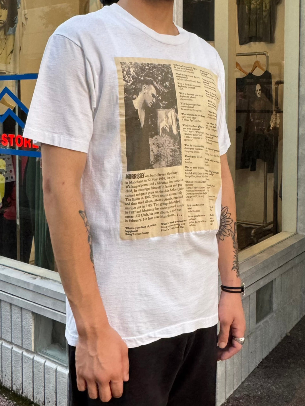 90's MORRISSEY 「interview design」バンドTシャツ
