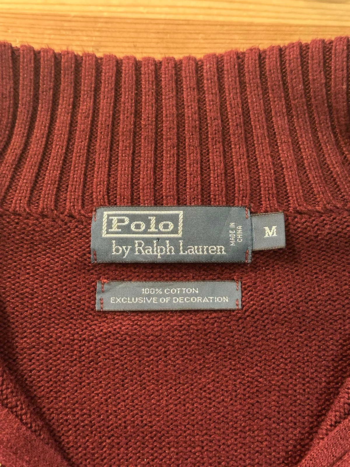 90's RALPH LAUREN ハーフジップニット