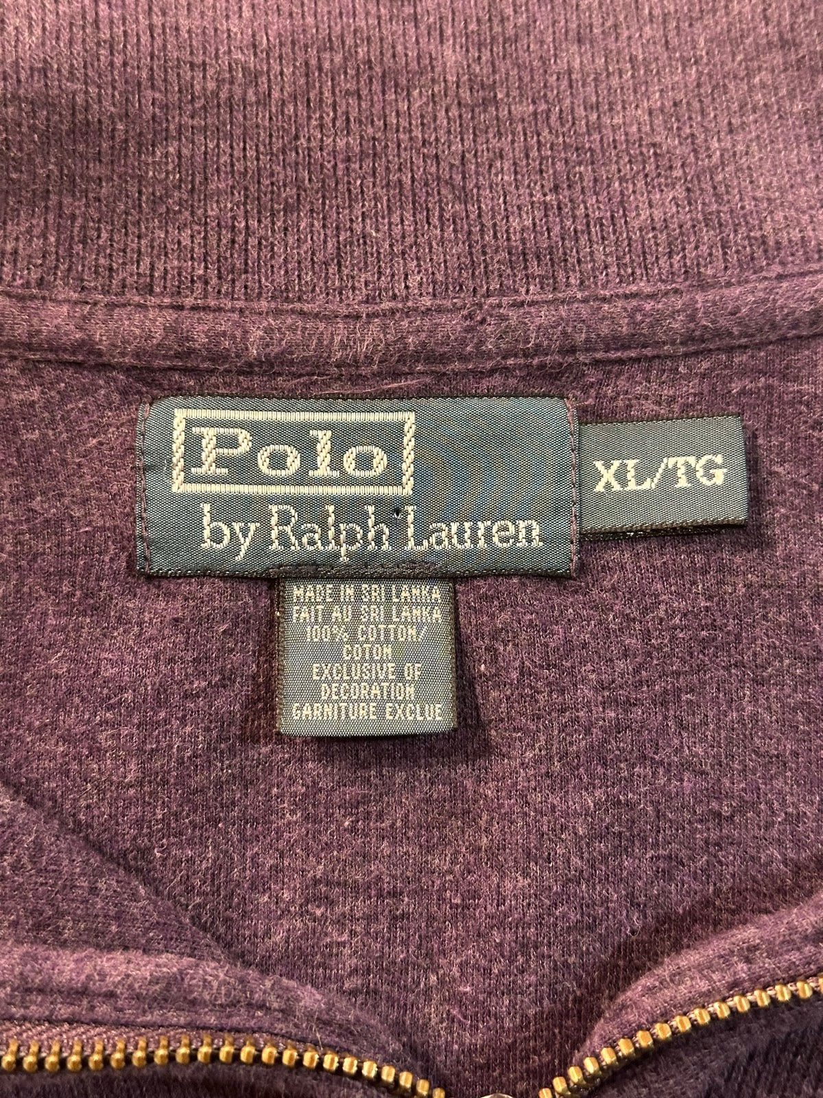 90's RALPH LAUREN ハーフジップニット