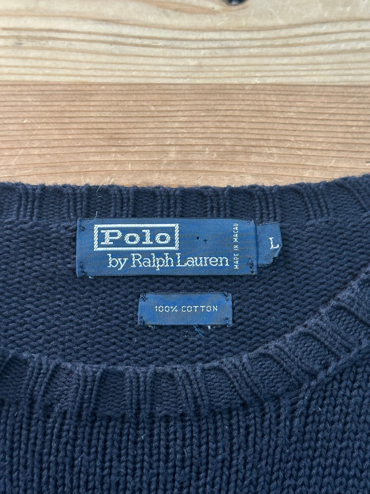 90's RALPH LAUREN ワンポイントニット