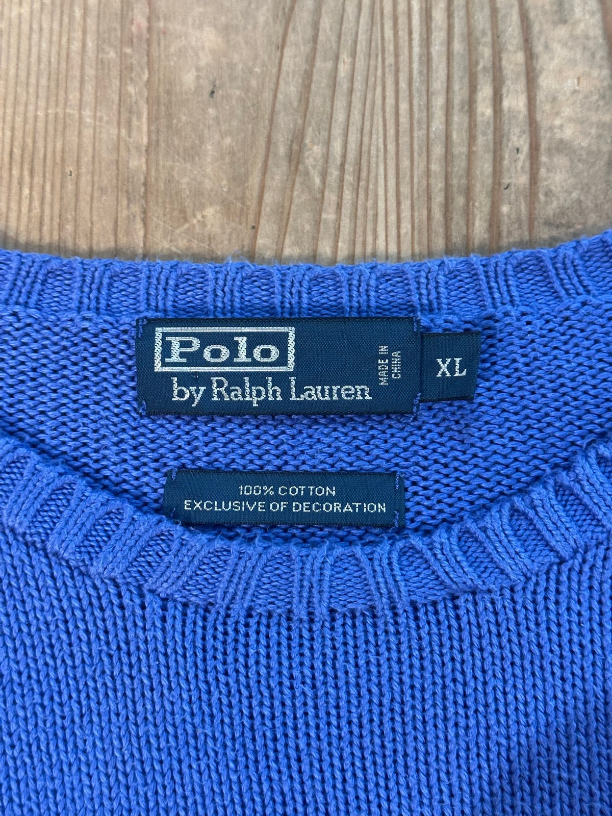 90's RALPH LAUREN ワンポイントニット