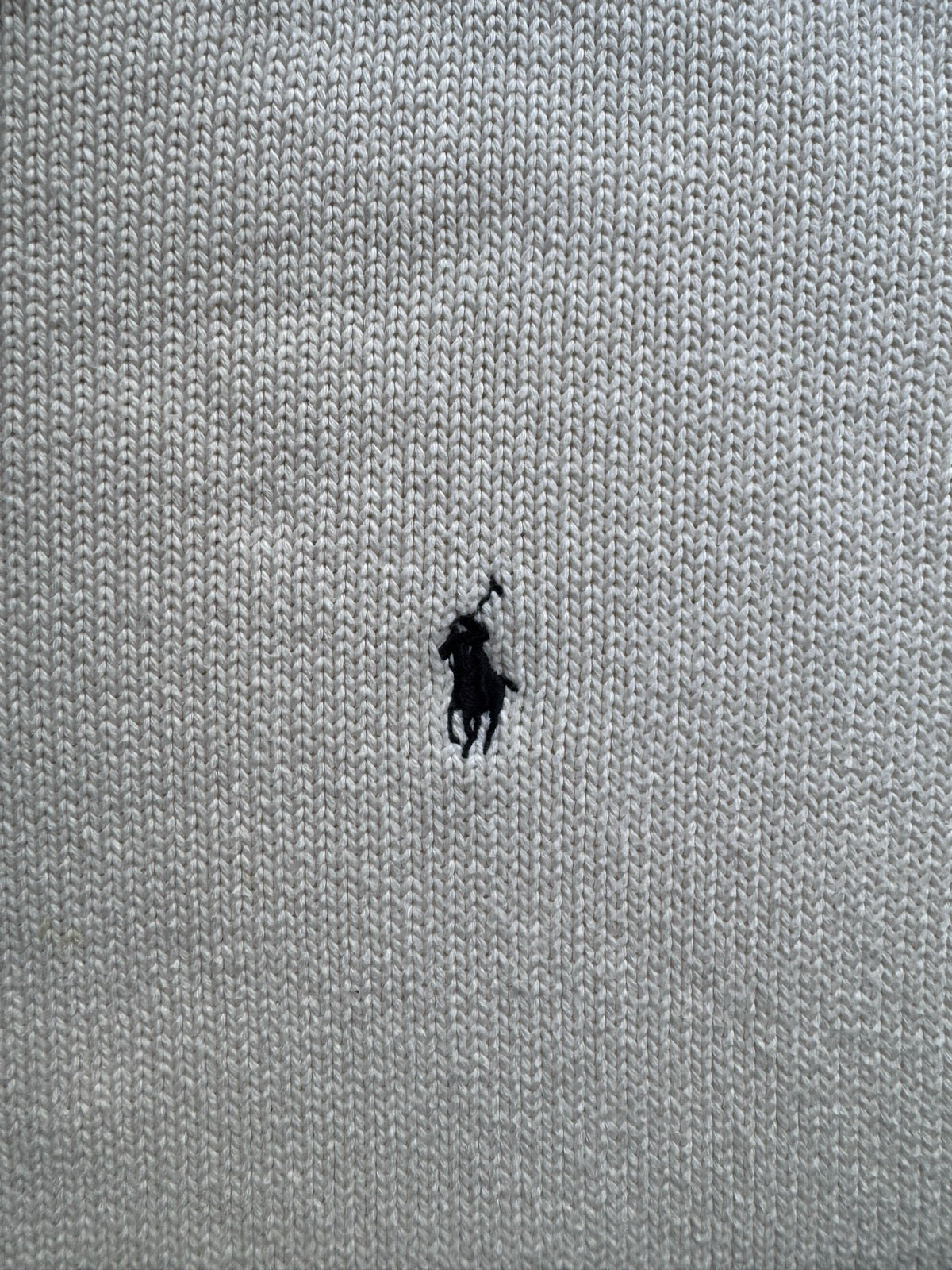 90's RALPH LAUREN 「CREW NECK」ワンポイントコットンニットセーター