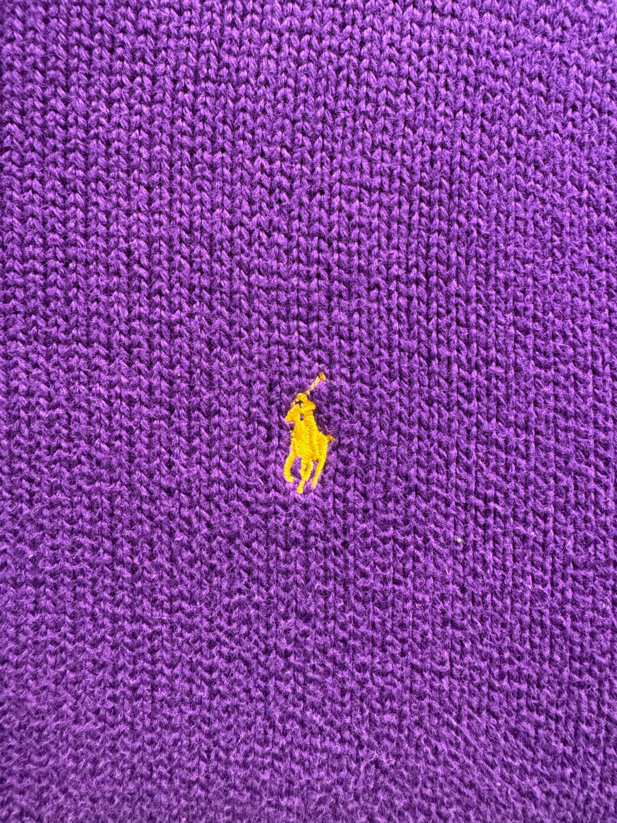 90's RALPH LAUREN ワンポイントコットンニットセーター