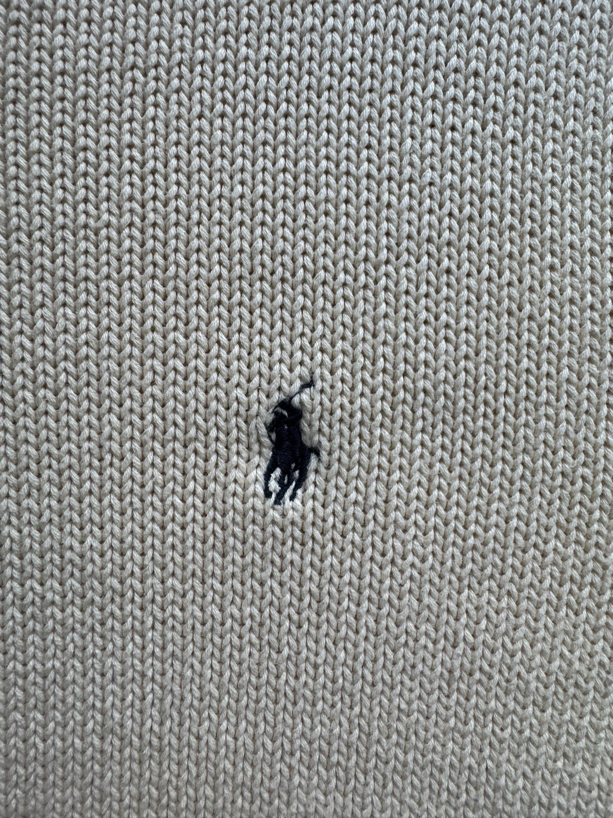 90's RALPH LAUREN ワンポイントコットンニットセーター