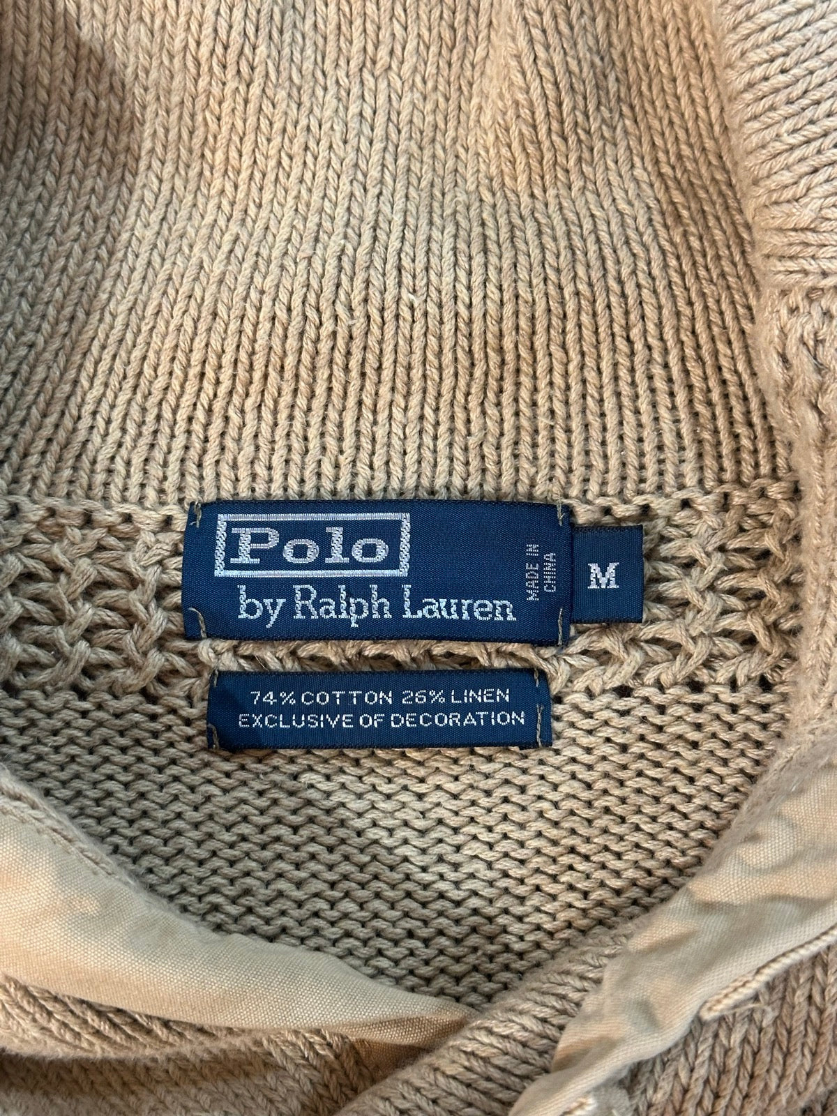90's RALPH LAUREN ショールカラーニット