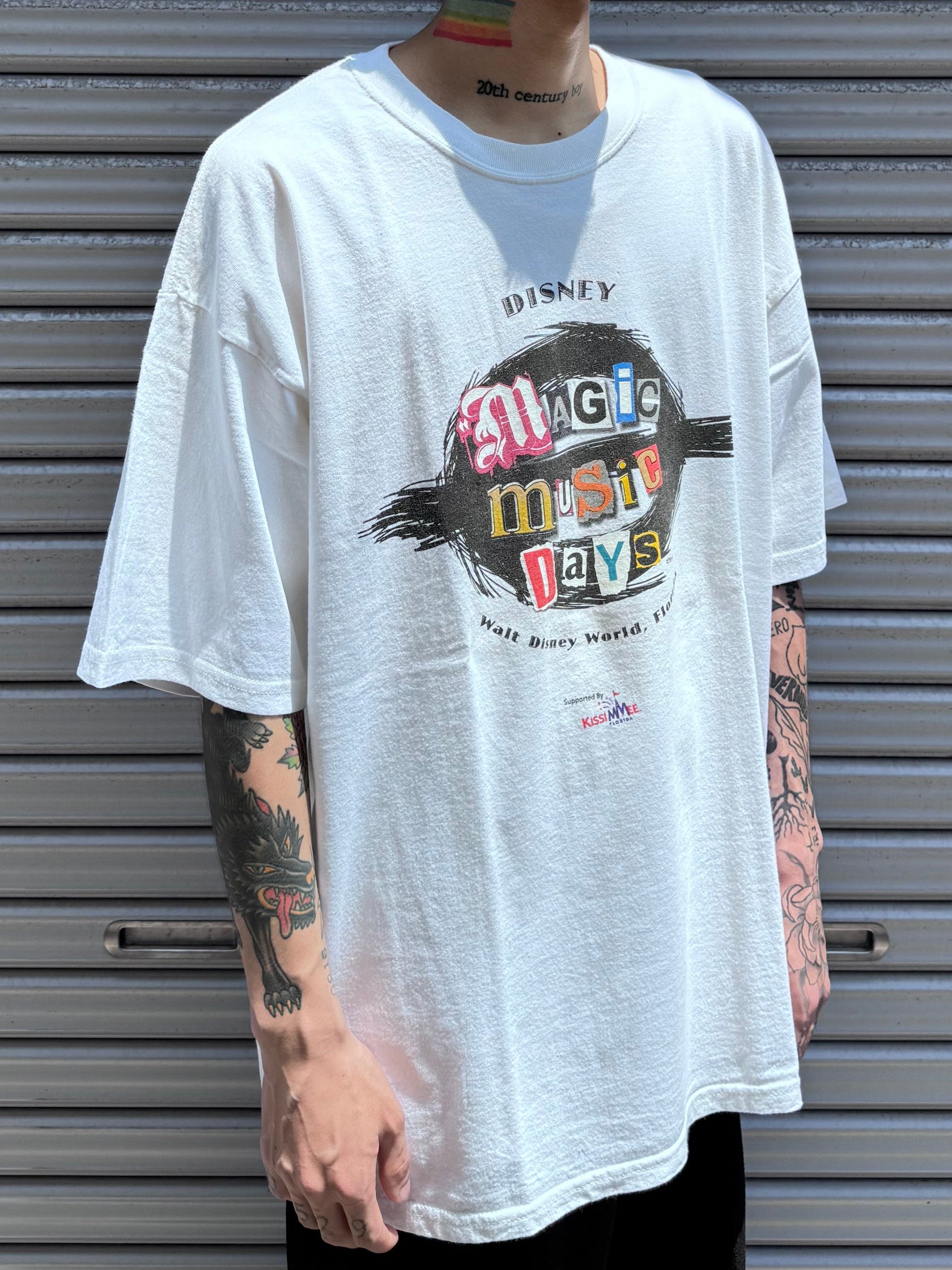 00's DISNEY 「MAGIC MUSIC DAYS」 キャラクターTシャツ