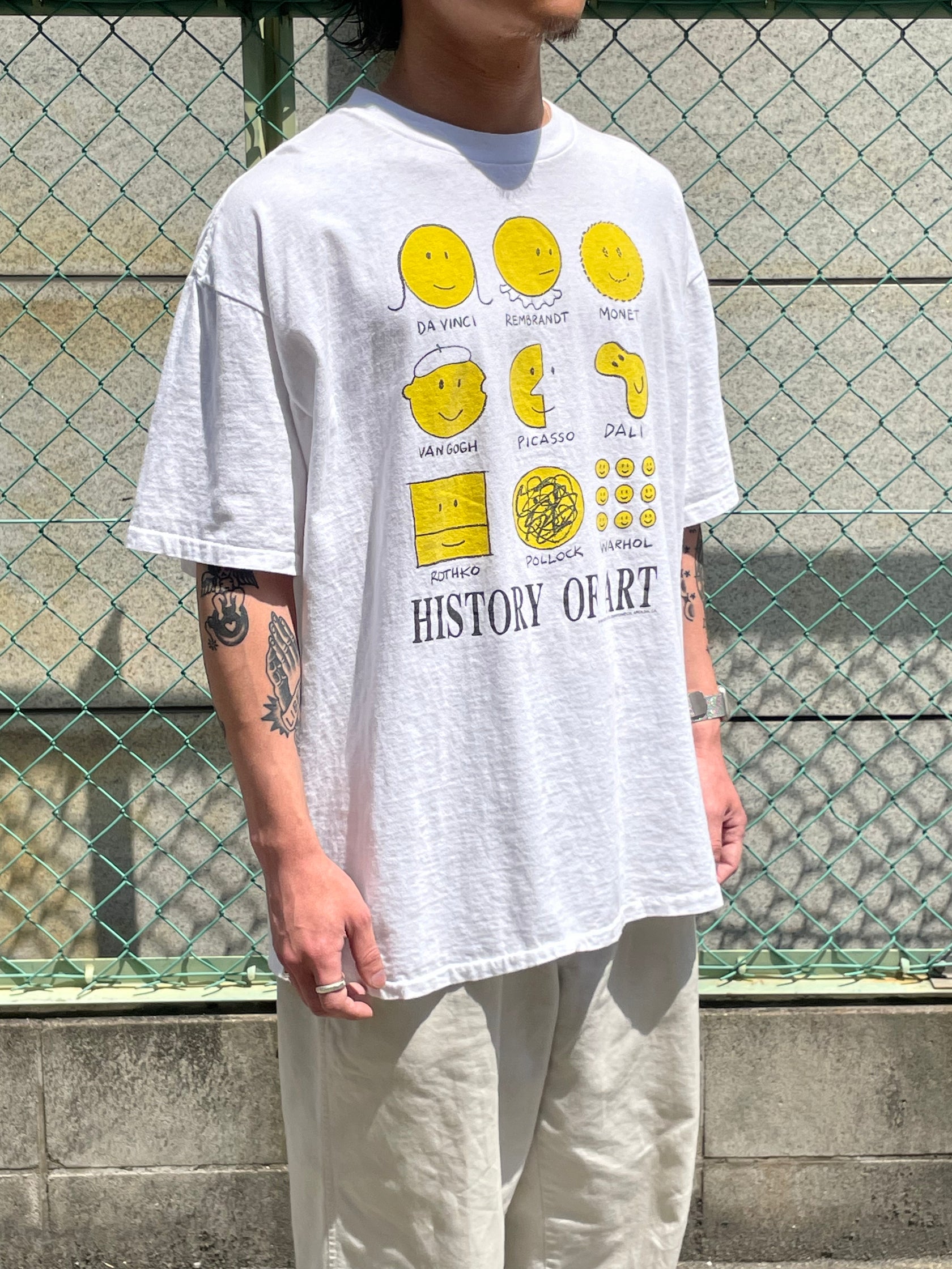 90's「HISTORY OF ART 」 USA製 アートTシャツ