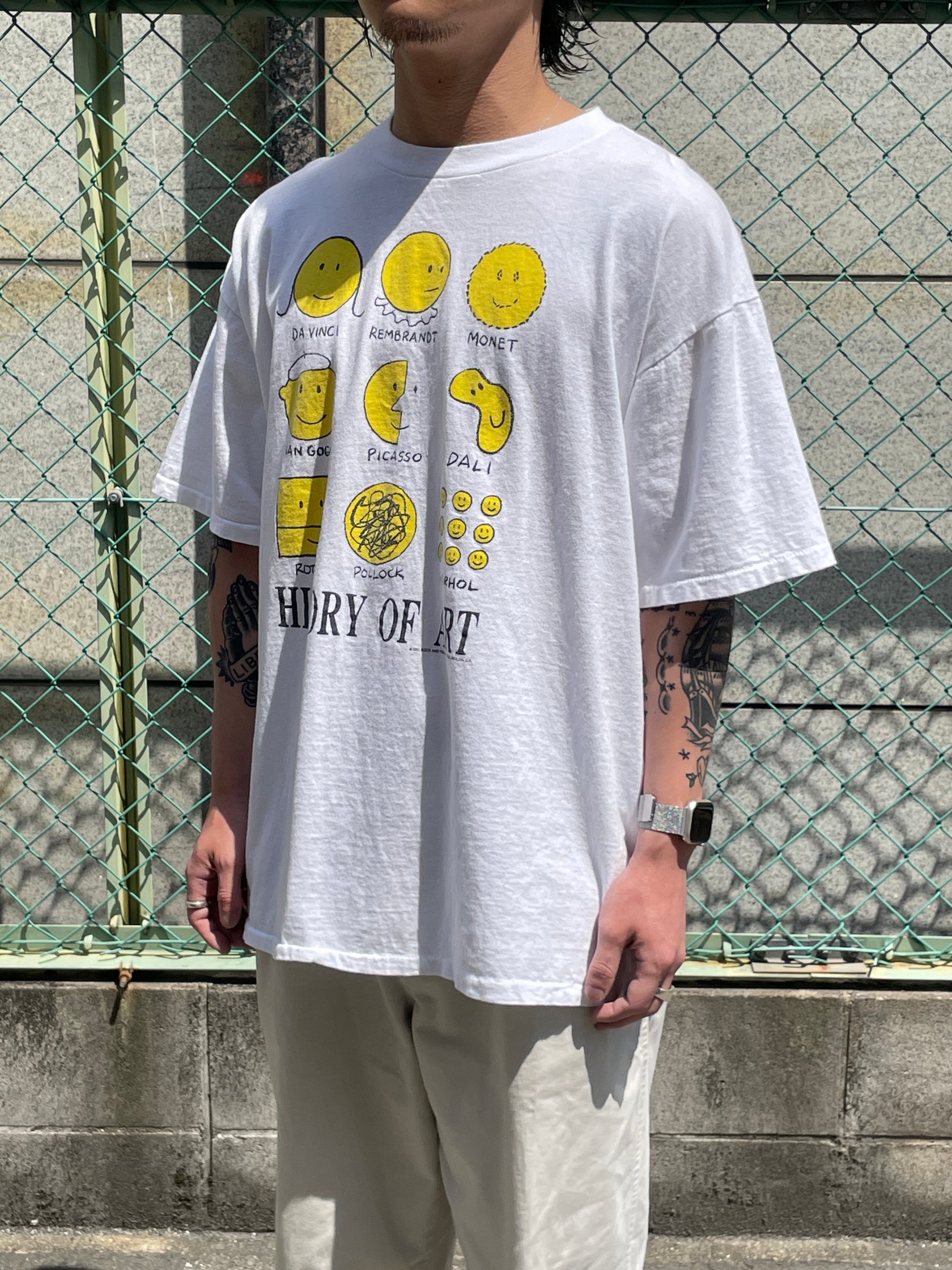 90's「HISTORY OF ART 」 USA製 アートTシャツ