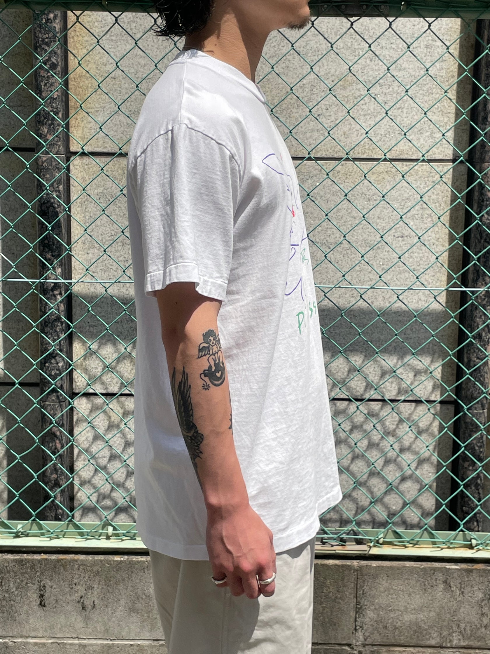 90's PABLO PICASSO「平和の鳩」アートTシャツ