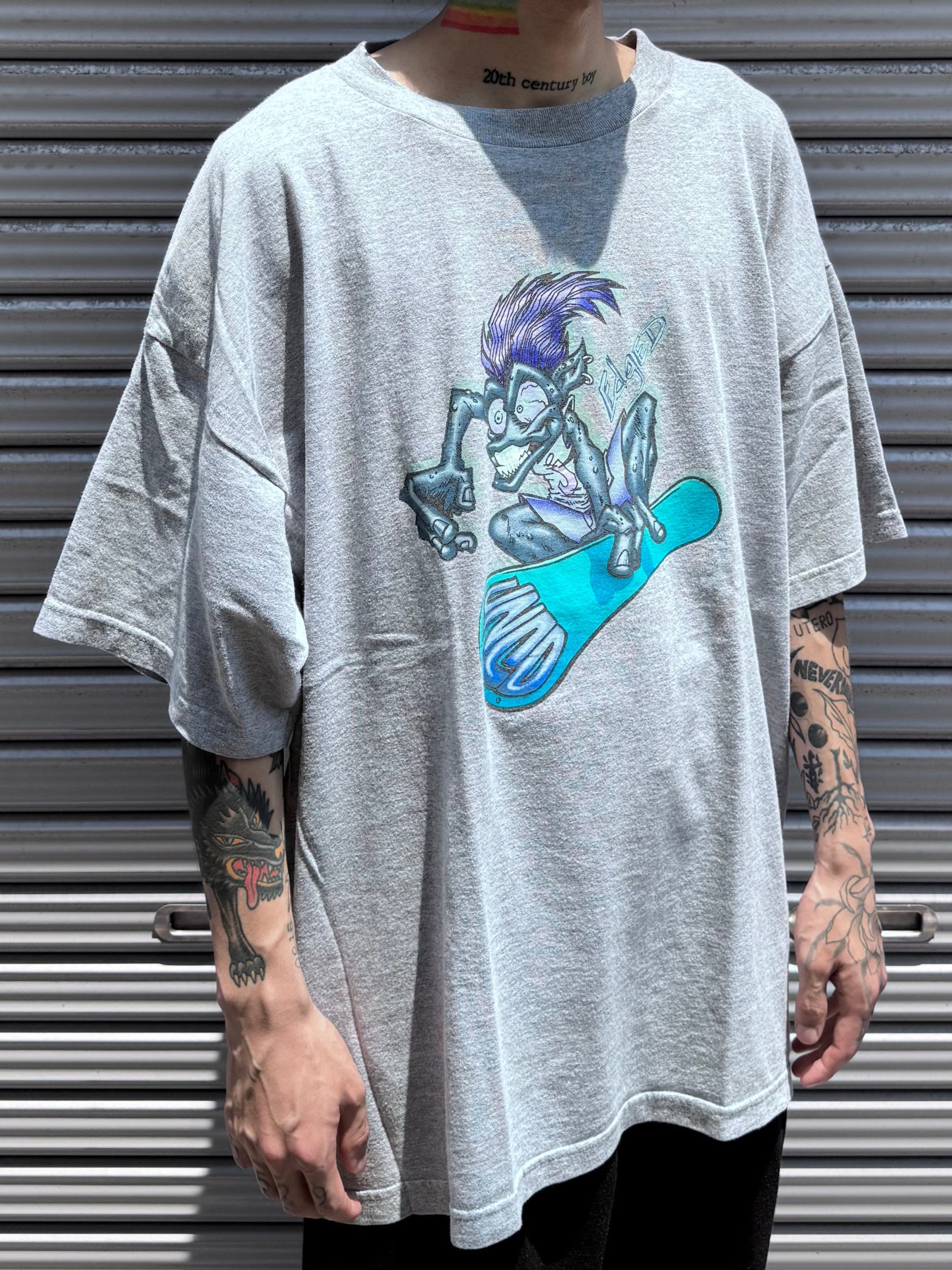90's~00's JNCO「Edged」USA製 キャラクターTシャツ