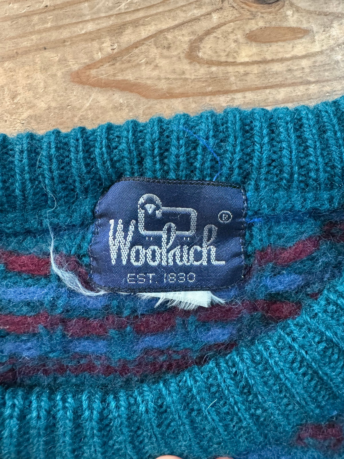 90's WOOL RICH ニットセーター