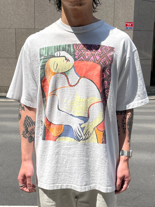 90's PABLO PICASSO 「夢」アートTシャツ