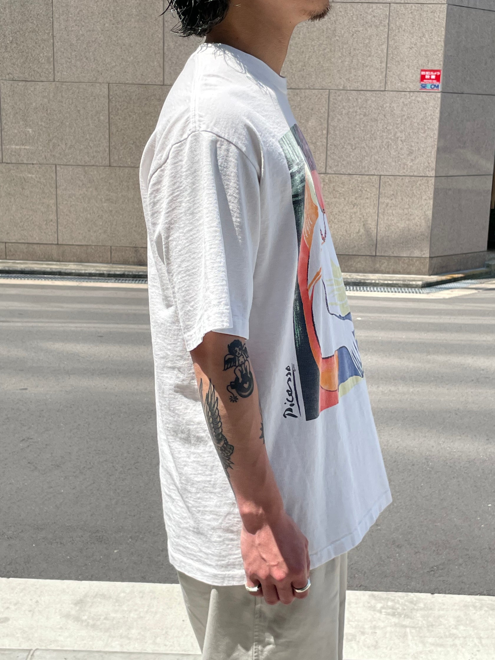 90's PABLO PICASSO 「夢」アートTシャツ