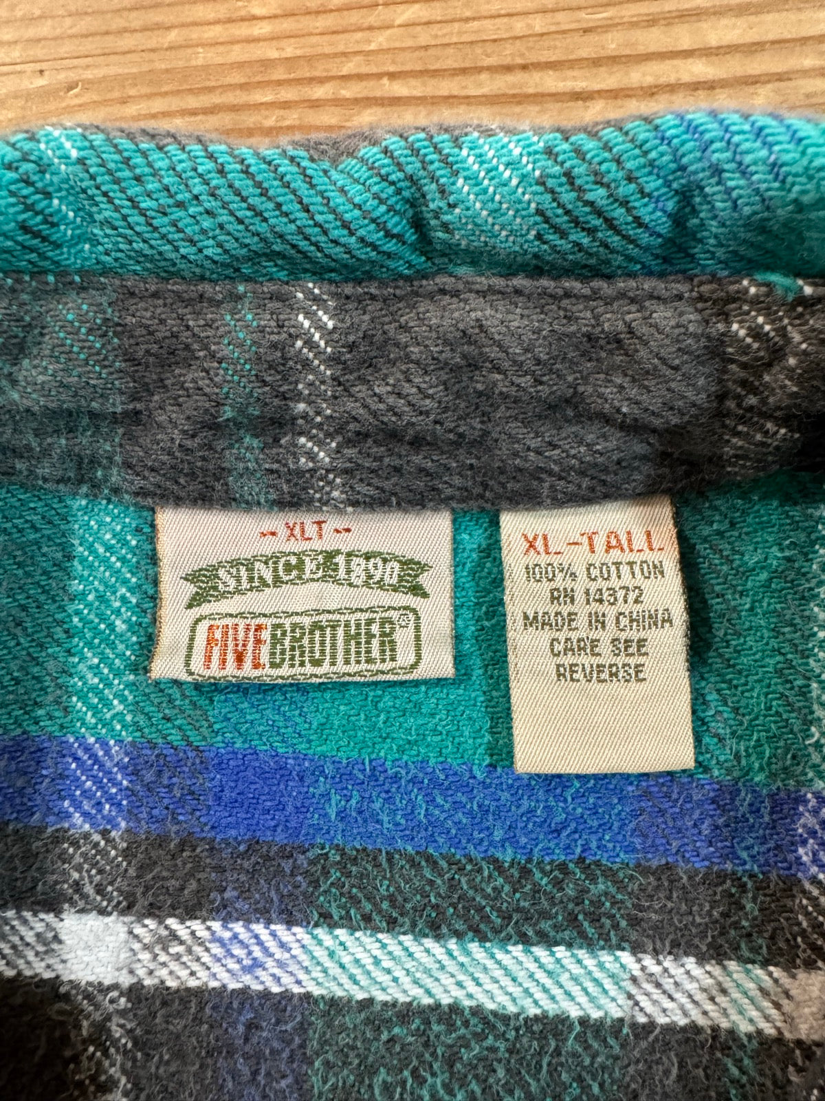 90's FIVE BROTHER 「Check」コットンフランネルシャツ