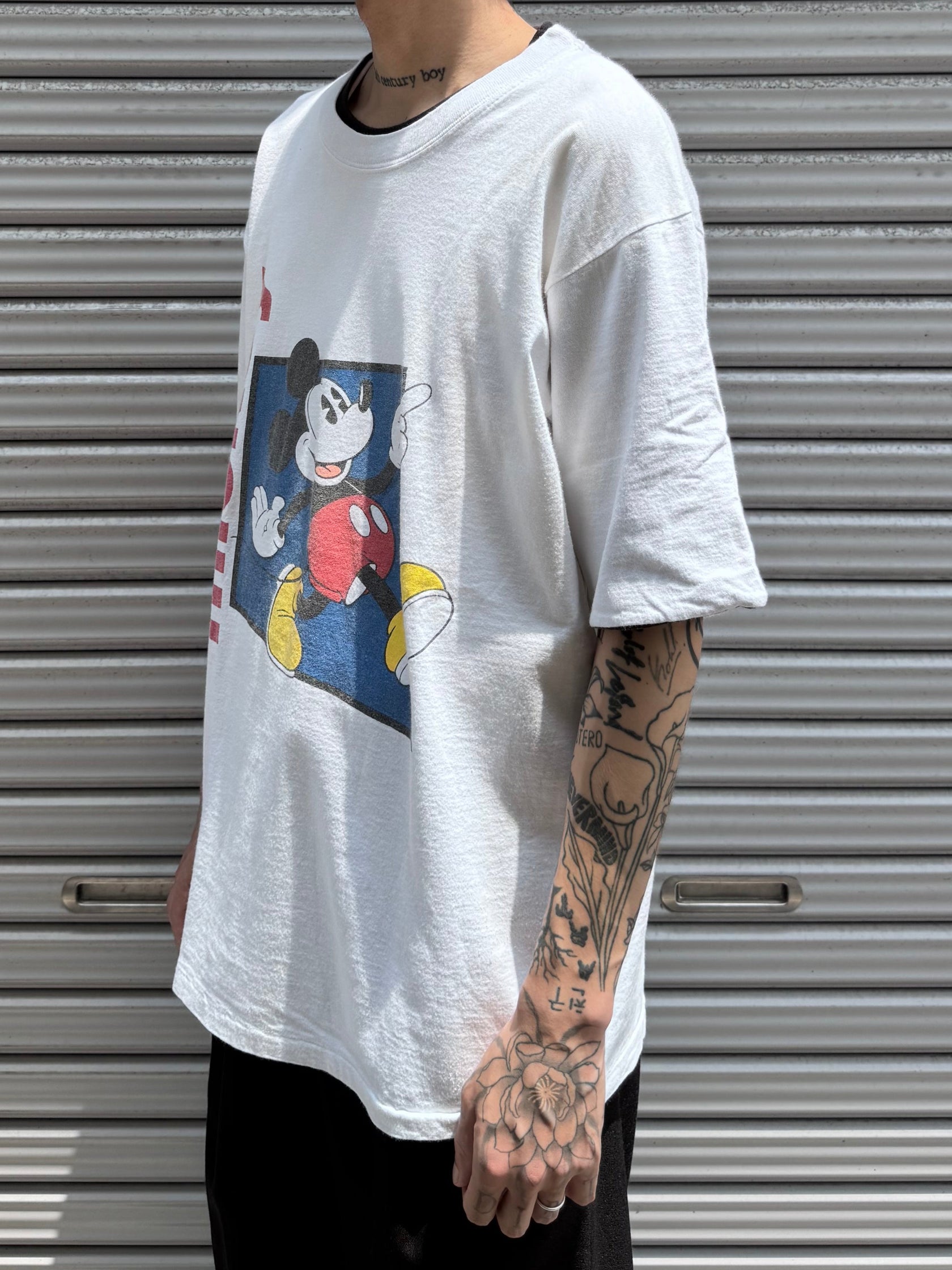 90’s DISNEY 「MICKEY MOUSE」USA製 キャラクターTシャツ