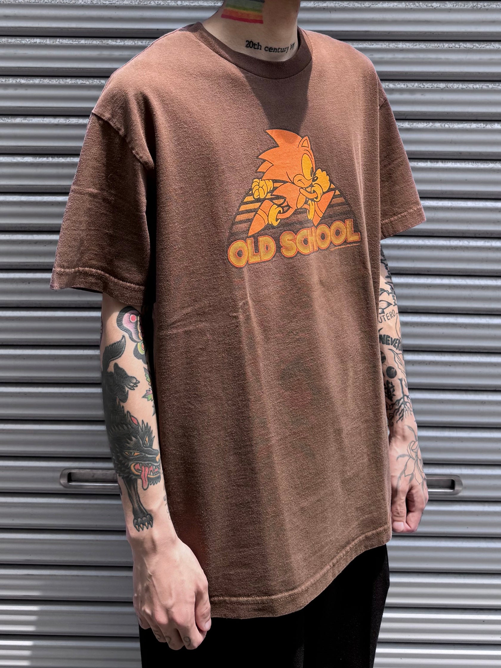 00's SONIC「OLD SCHOOL」キャラクターTシャツ