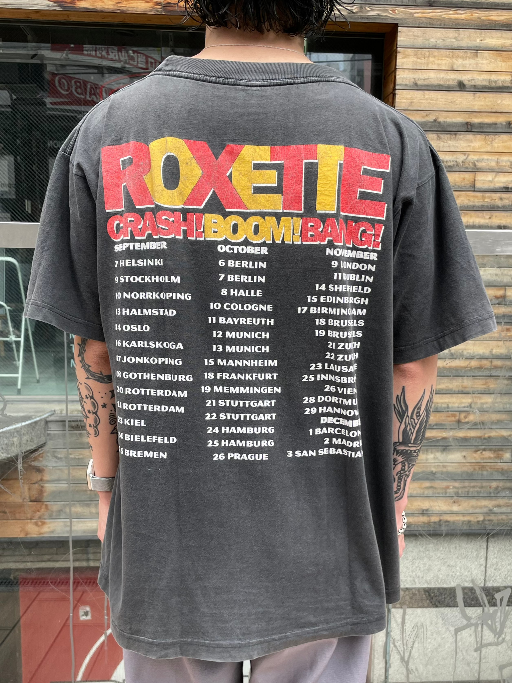 90's ROXETTE「CRASH! BOOM! BANG!」 ツアーTシャツ