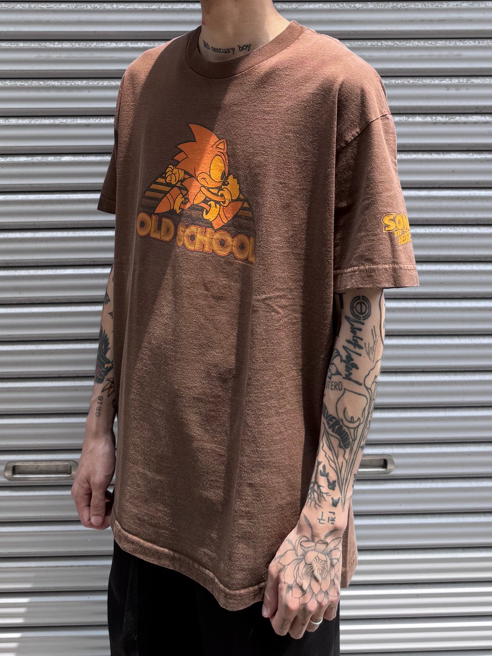 00's SONIC「OLD SCHOOL」キャラクターTシャツ