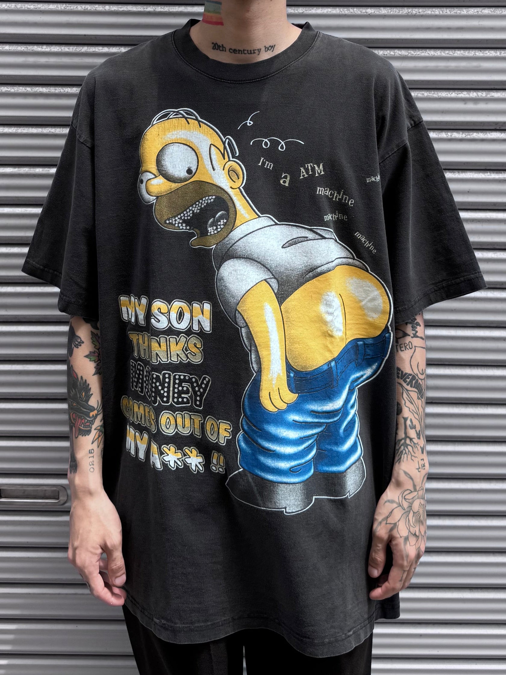 00's Bootleg「Simpsons」キャラクターTシャツ
