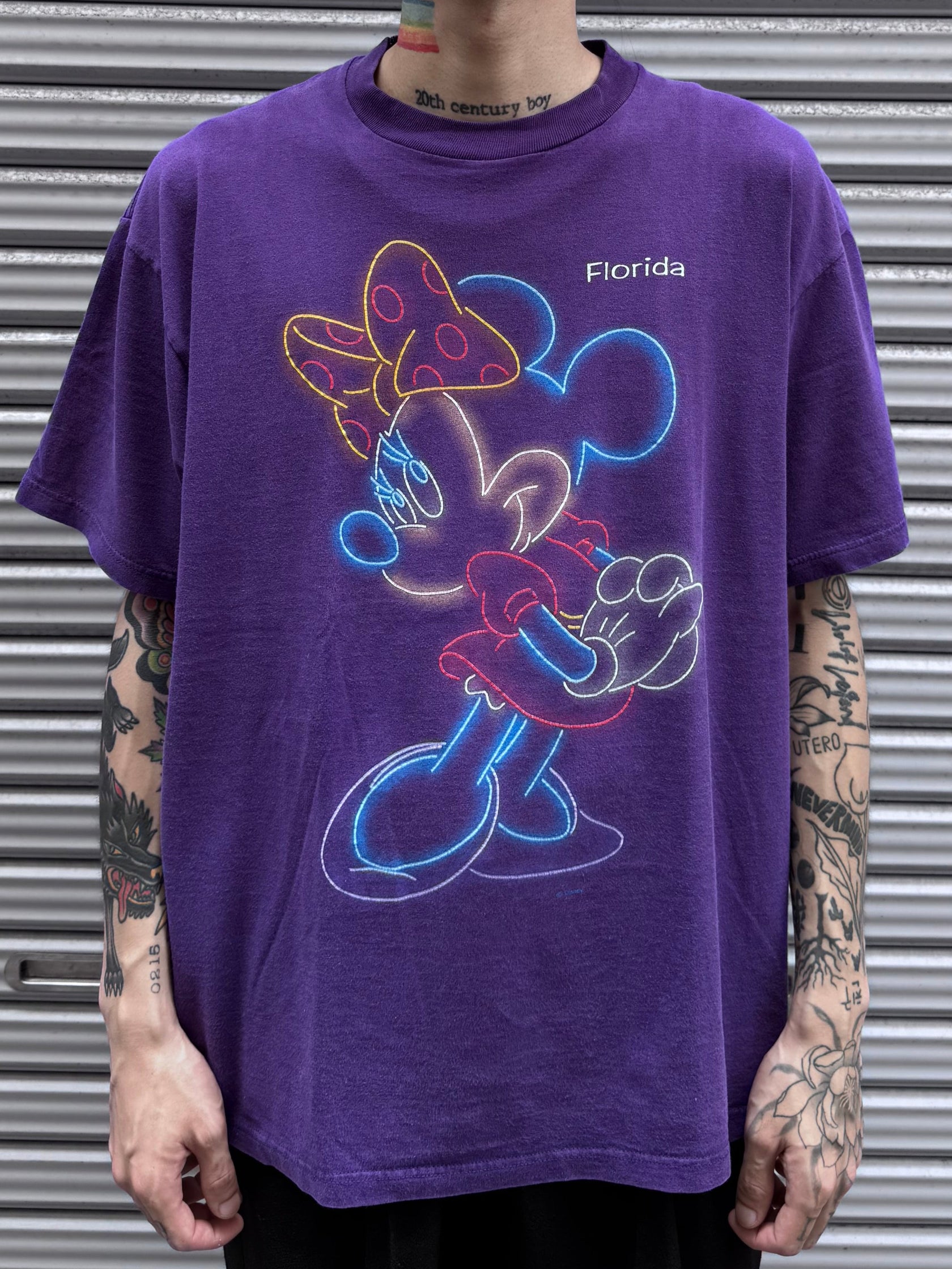 00's DISNEY 「MINNIE MOUSE」 キャラクターTシャツ