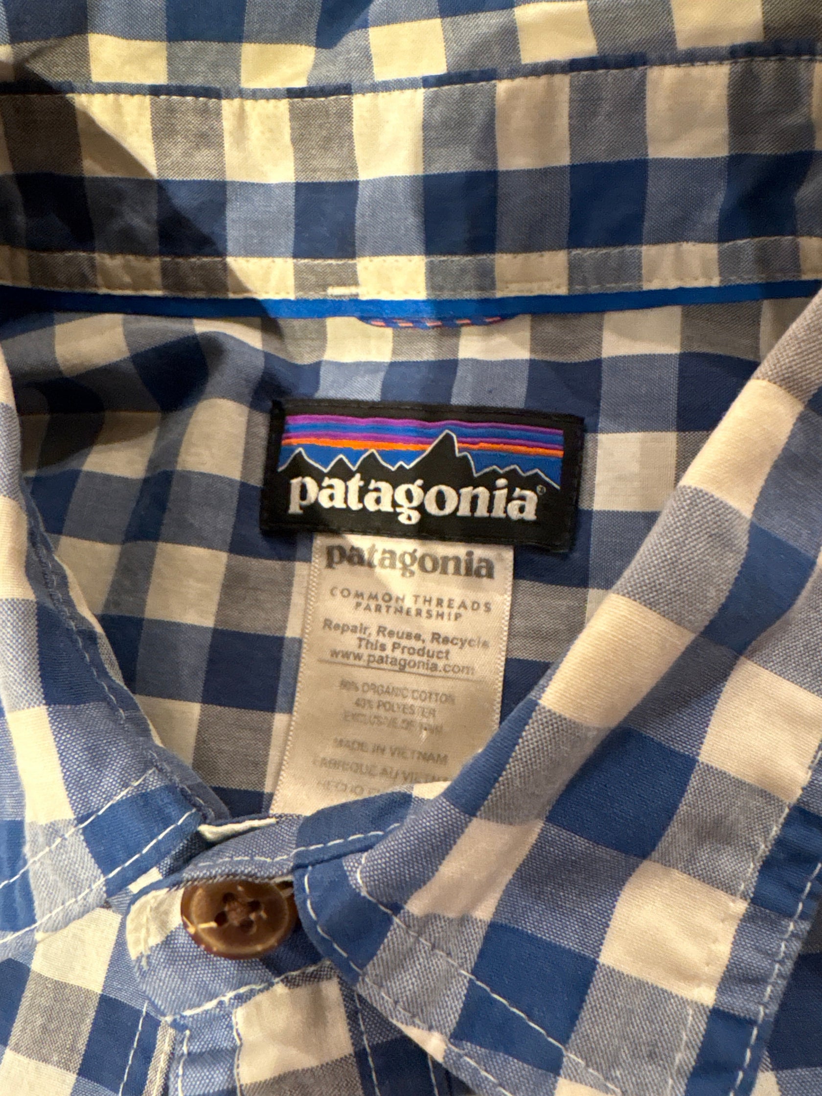 00's PATAGONIA「Gingham Shirt」半袖シャツ