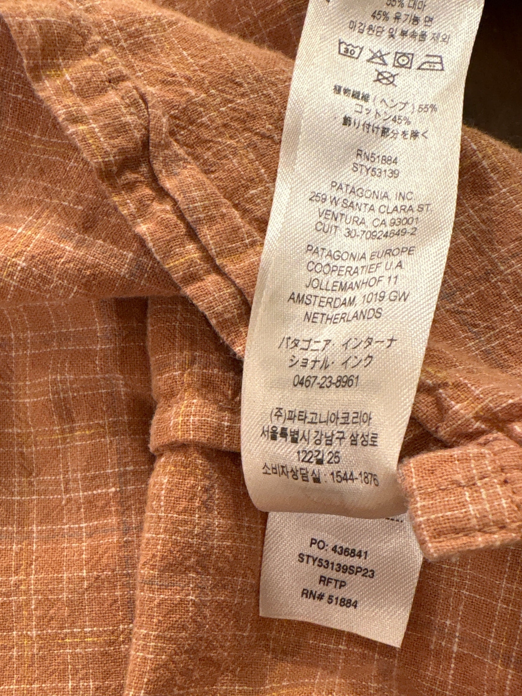 00's PATAGONIA「Cotton Check Shirt」半袖シャツ