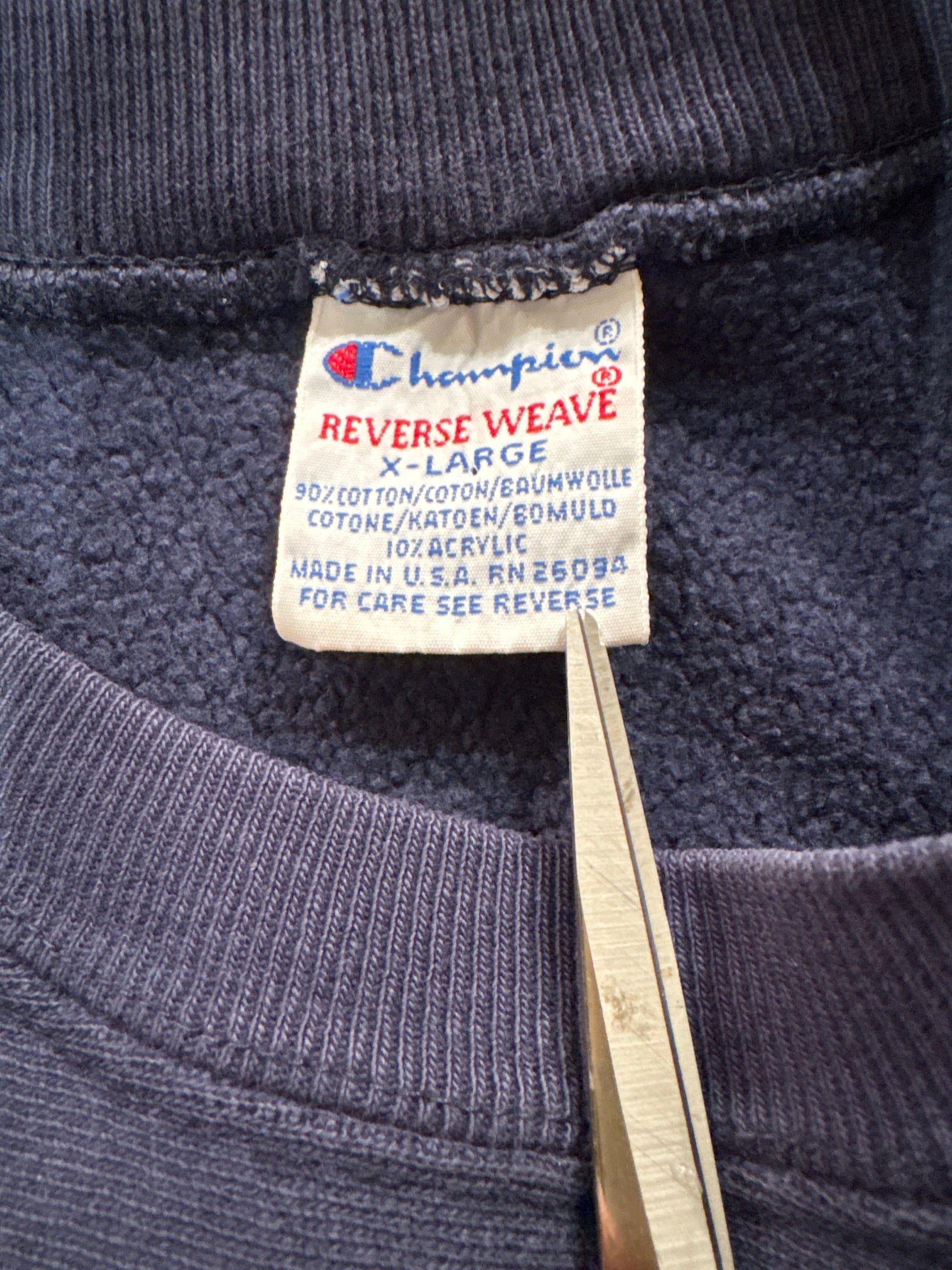 90‘s CHAMPION REVERSE WEAVE「ギリシャ文字 フラタニティ」USA製 スウェット