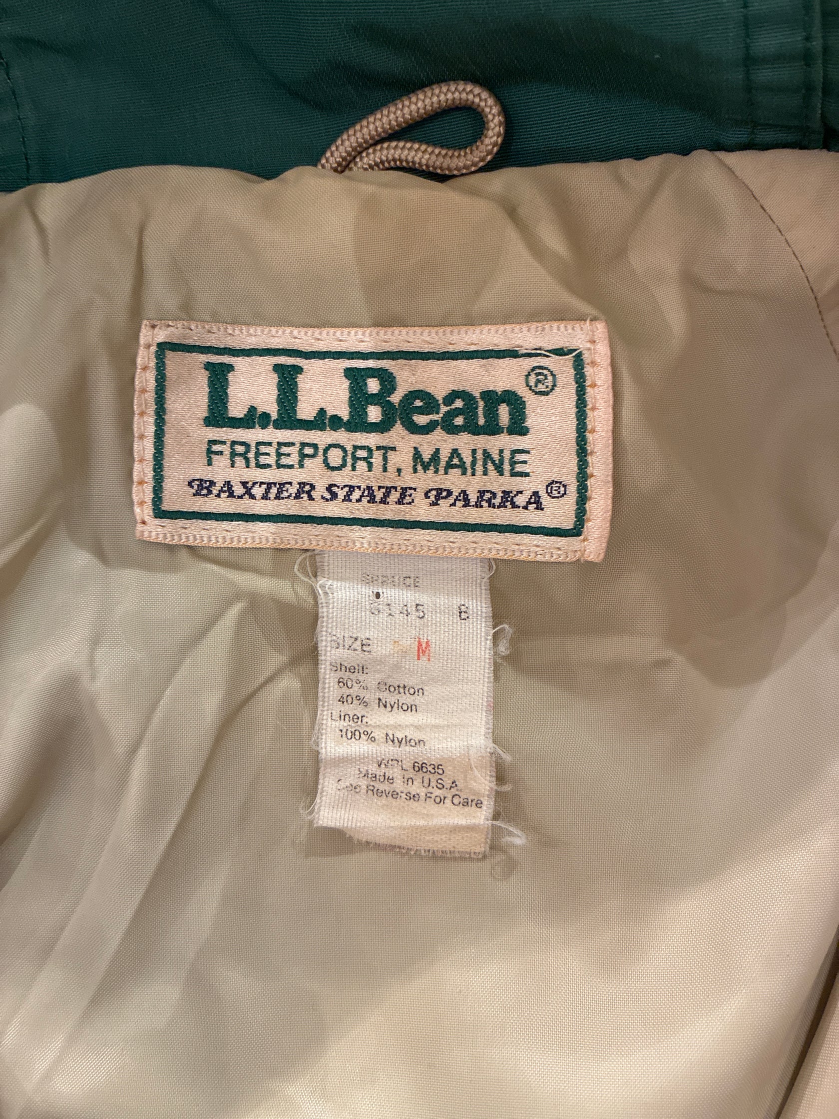 80's L.L.BEAN「BAXTER STATE PARKA」USA製 マウンテンパーカー
