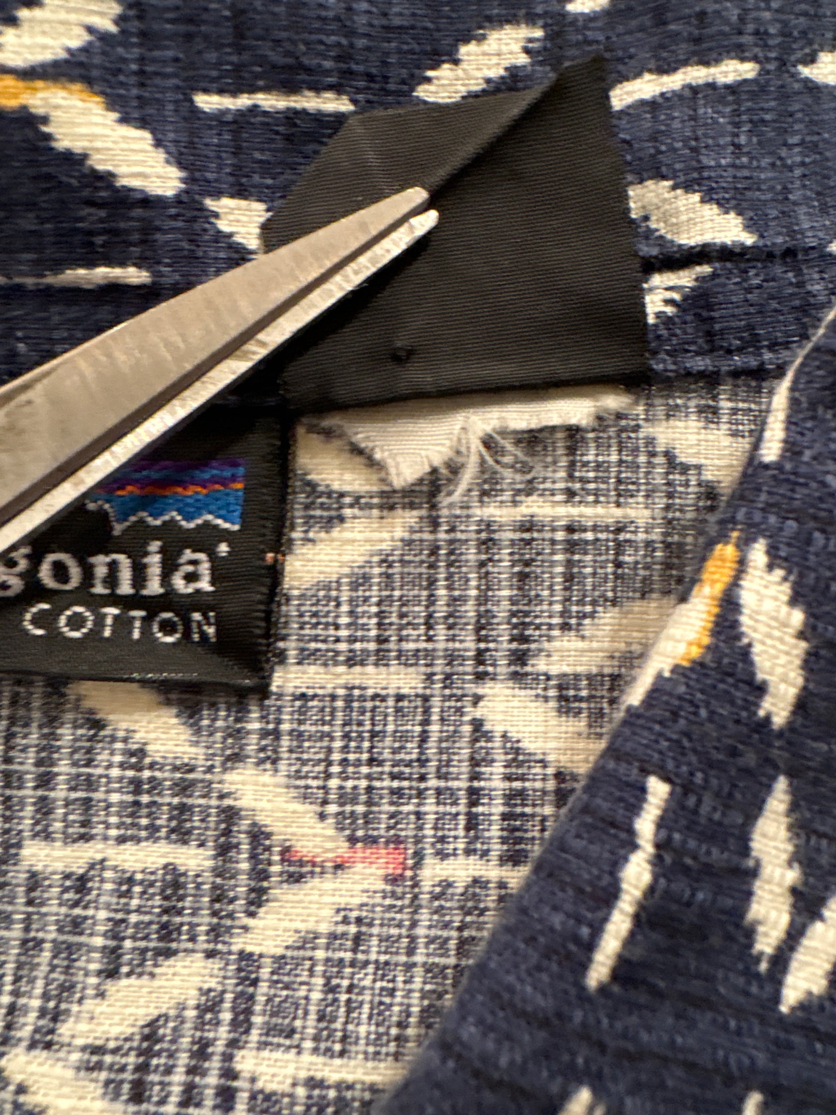 00's PATAGONIA「KASURI Japanese pattern A/C Shirt」半袖シャツ