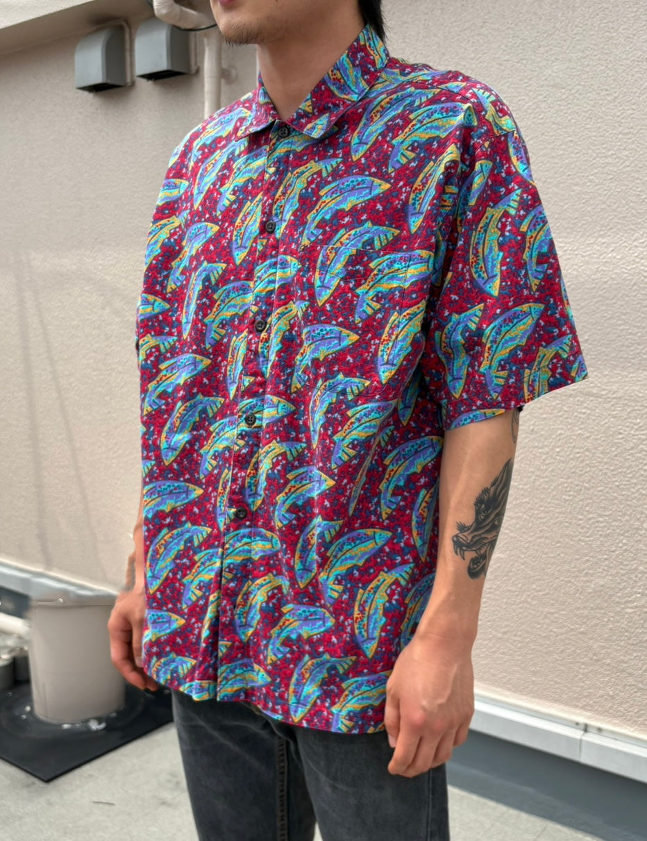 90's PATAGONIA「A/C Shirt "Fish"」アロハシャツ