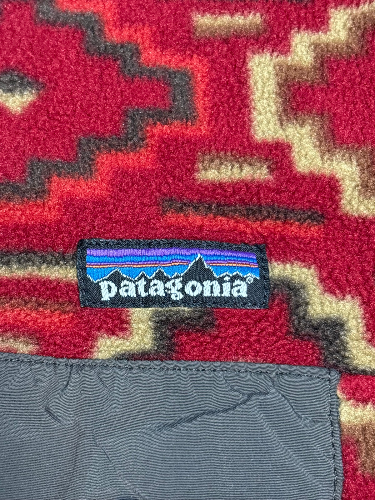 10's PATAGONIA Synchilla Snap-T「ヤナバ柄」フリースプルオーバー