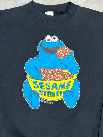 90's SESAME STREET「Cookie Monster」USA製 プリントスウェット