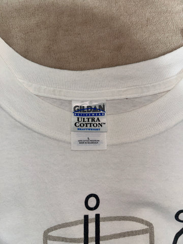 90's~00's CAFFEINE「化学構造式」グラフィックTシャツ