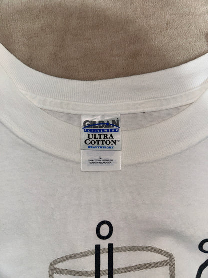 90's~00's CAFFEINE「化学構造式」グラフィックTシャツ