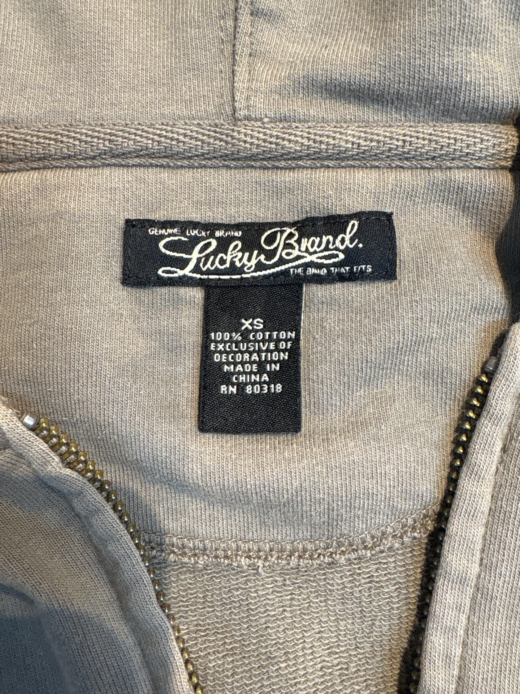 00's「Lucky Brand」ジップアップパーカー