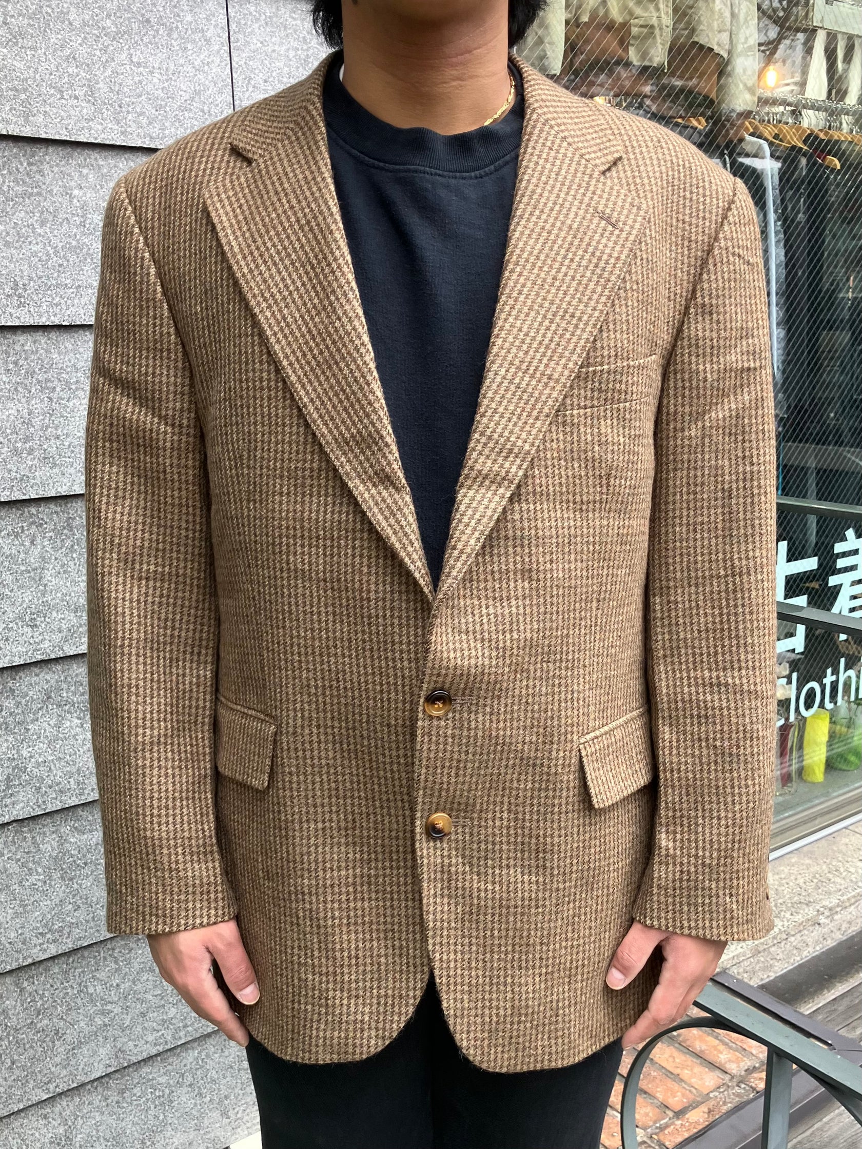 90's「Polo University Club」ツイードジャケット