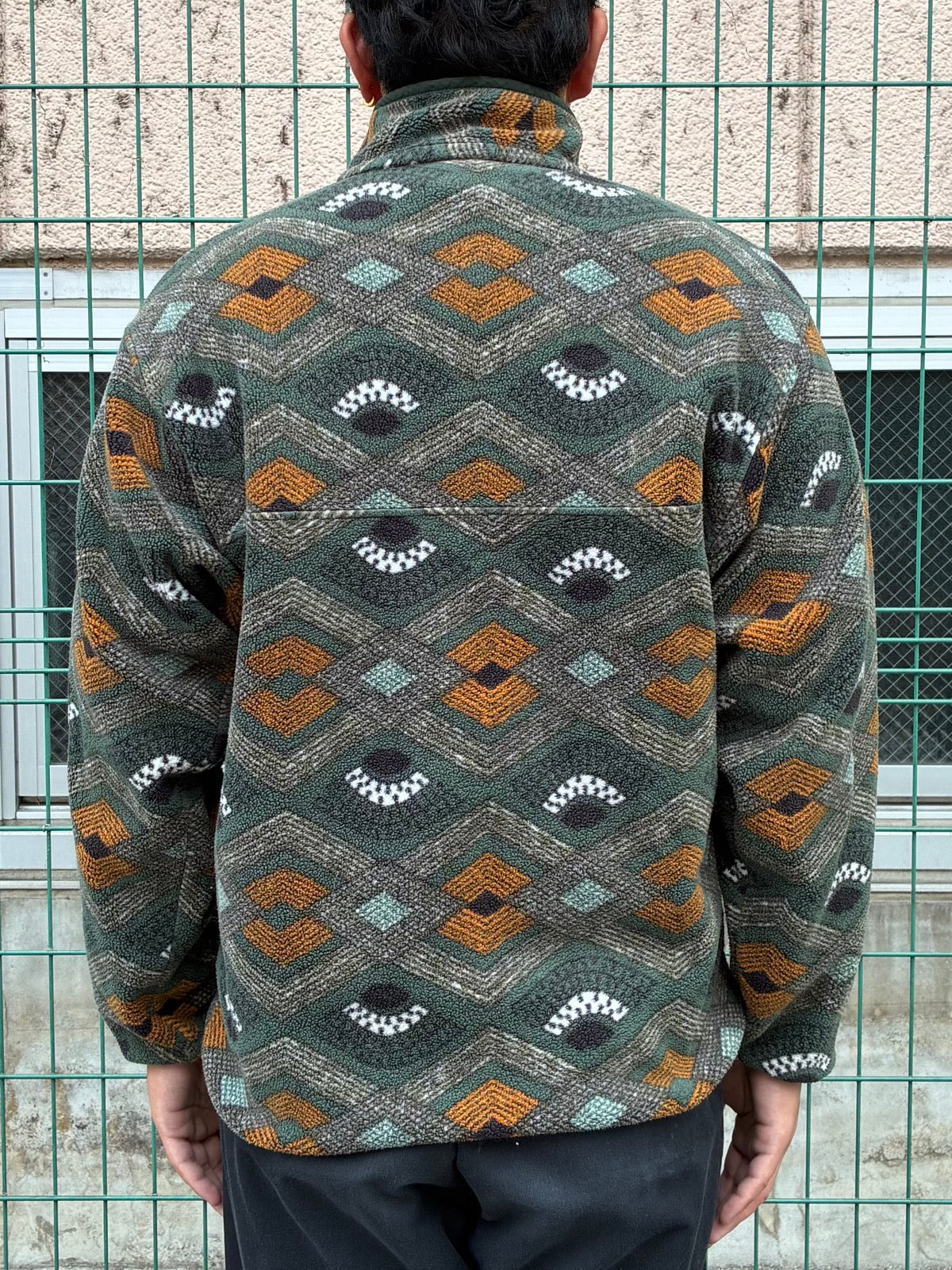 10's PATAGONIA Synchilla Snap-T「スロウフット柄」フリースプルオーバー