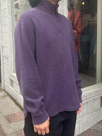 90's RALPH LAUREN ハーフジップニット　