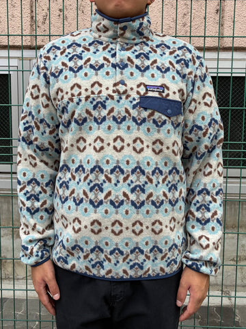 10's PATAGONIA Synchilla Snap-T「ツンドラクラスター柄」フリースプルオーバー