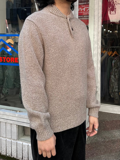 00's L.L.BEAN ヘンリーネックニット