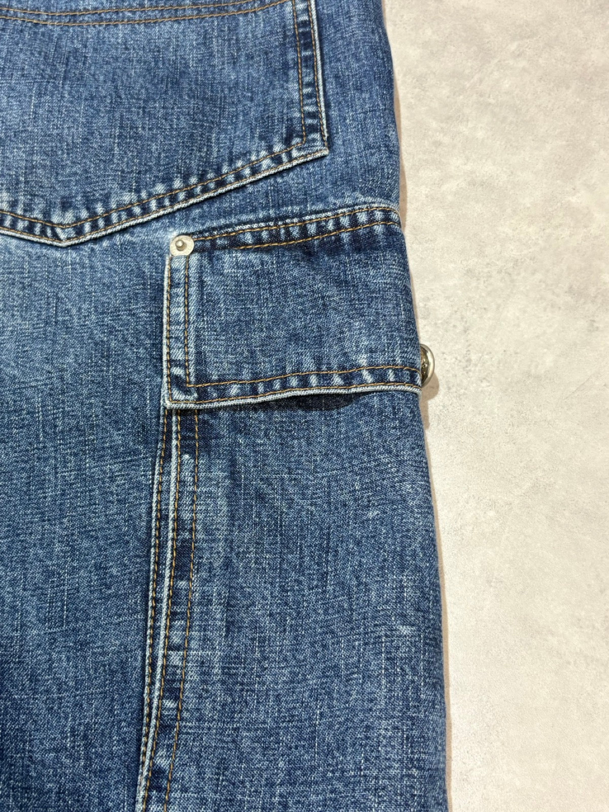90's TOMMY JEANS デニムカーゴショーツ