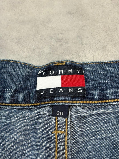 90's TOMMY JEANS デニムカーゴショーツ