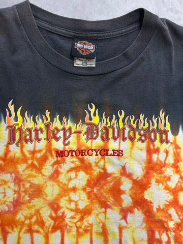 90's HALREY-DABIDSON「fire pattern」ハーレーTシャツ