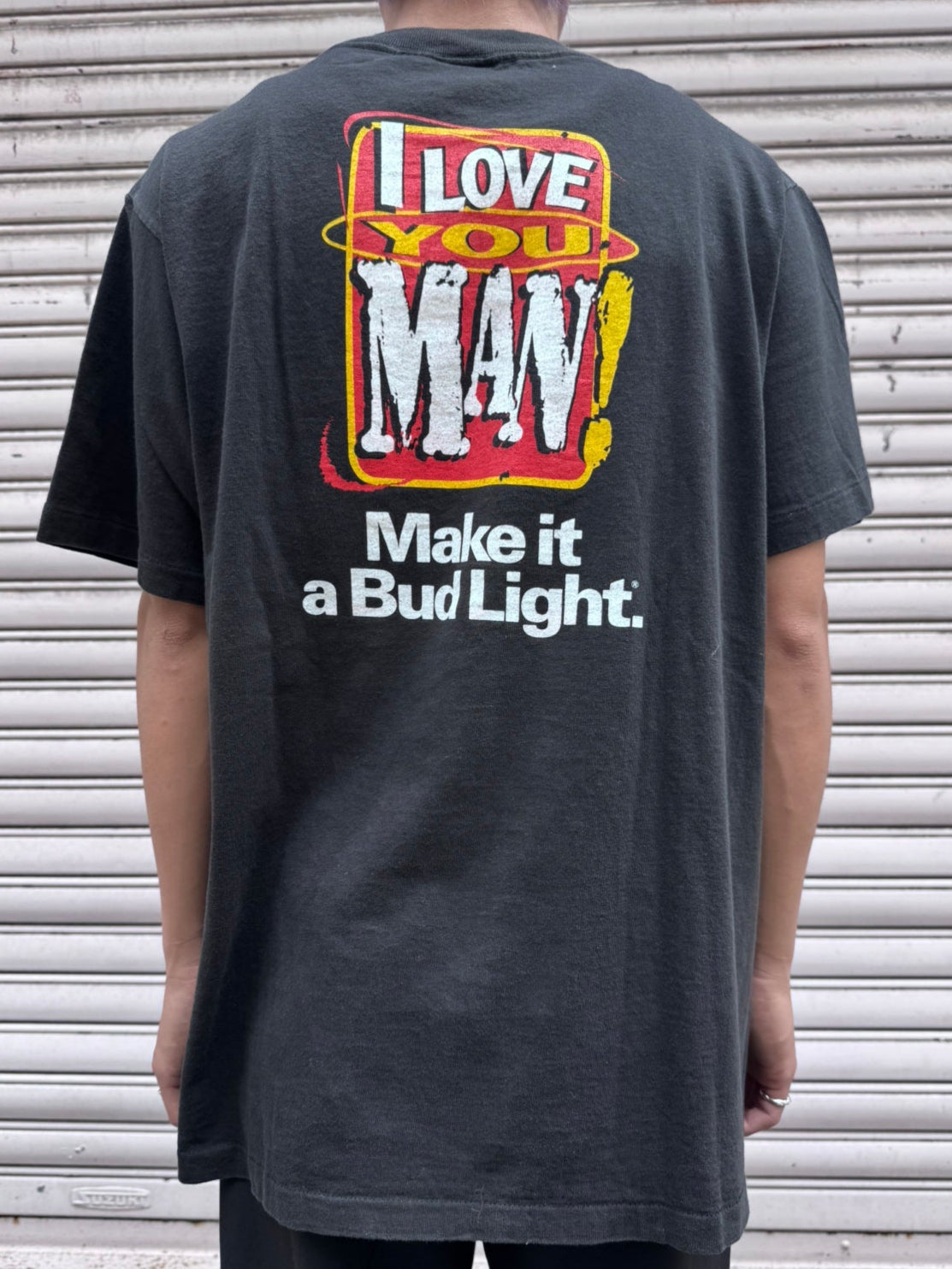 90's BUDLIGHT BEER「I LOVE YOU MAN!」企業Tシャツ